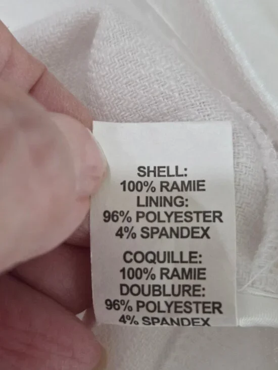 Ramy Brook Emmeline Jacket White Cropped Blazer Gold Buttons Linen Blend Sz 14 - Picture 9 of 13